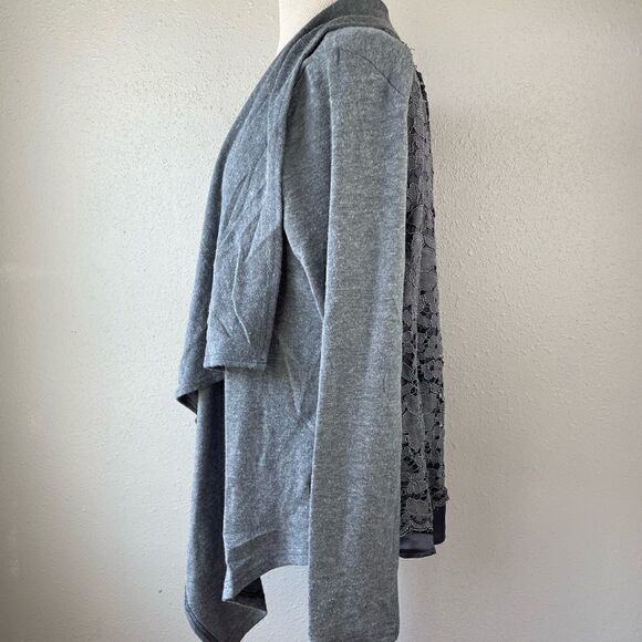 NWT Mystree Gray Cardigan Size L - Picture 3 of 9